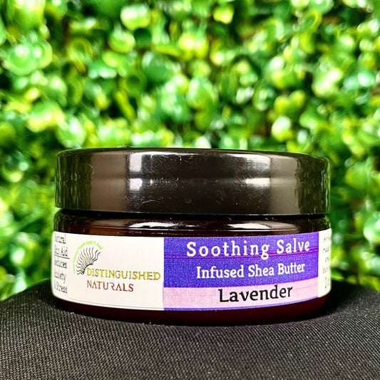 Soothing Salve - Holistic Topical Aid. Helps with skin fungus and rashes, diaper rashes, and helps reduce stress, Shea Butter with Lavender Oil